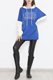 Time Style Baskılı Sweat Mavi - 1227.105.
