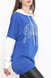 Time Style Baskılı Sweat Mavi - 1227.105.