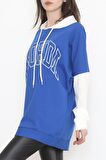 Time Style Baskılı Sweat Mavi - 1227.105.