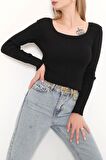 Time Style Sandık Yaka Body Siyah - 9992.1319.