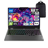 Lenovo LOQ i7 13650HX 16-GBDDR5 1 TBSSD RTX4060 (8GB-115W) 15.6" FHD 144Hz Windows 11 Home + HMF Sırt Çantası 83DV00WVTRHMF41