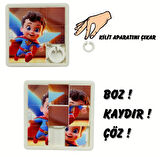 ( 2 Adet) Kaydırmalı Yapboz 9 Bölümlü Çocuk Puzzle