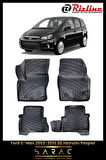 Rizline Ford C-Max 2019 Model 3D Havuzlu Paspas