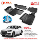 Audi Q7 2016-2020 Premium 3D Havuzlu Paspas Seti