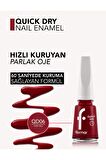 Flormar Quick Dry Hızlı Kuruyan İnce Yapılı & Parlak Bitişli Oje