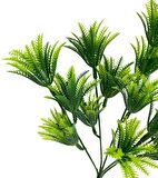 Yapay Çiçek Plastik Demet Yeşil Mini Sıkas Demeti Garnitür Aradal Dekoratif Yapay Bitki