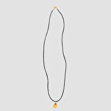 Uretti - Tuğba 6667 - El Yapımı Doğal Taş Sitrin Kolye  - 32 cm