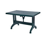 Omnipazar MT-GF212 Prima Ancora Plastik Dikdörtgen Bahçe Balkon Masa 75x120 cm