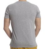 Erkek Kısa Kol V Yaka Slimfit Likralı Düz Mody Tişört