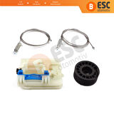 Fiat Egea Tipo MK2 356 357 2015-On 4/5 Kapı İçin Elektrikli Sağ Arka Kapı Cam Kriko Tamir Seti