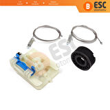 Fiat Egea Tipo MK2 356 357 2015-On 4/5 Kapı İçin Elektrikli Sağ Arka Kapı Cam Kriko Tamir Seti