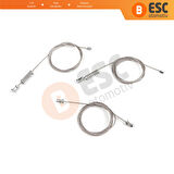 VW Golf MK8 CD1 DA1 CG5 DB5 2019-2024 5-Door 5H0837402E İçin Ön Sağ Kapı Cam Kriko Tamir Seti