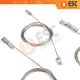 VW Golf MK8 CD1 DA1 CG5 DB5 2019-2024 5-Door 5H0837402E İçin Ön Sağ Kapı Cam Kriko Tamir Seti