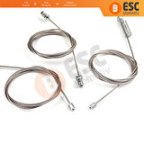 VW Golf MK8 CD1 DA1 CG5 DB5 2019-2024 5-Door 5H0837402E İçin Ön Sağ Kapı Cam Kriko Tamir Seti