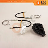 Ford Mondeo MK1 MK2 1992-2001 4/5 Kapı 93BBF23201B İçin Ön Sol Kapı Cam Kriko Tamir Seti