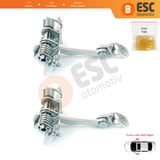 Citroen C3 MK1 MK2 2002-2016 İçin 2 Adet Ön Sağ ve Sol Kapı Gergi Yayı 9181N0