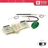 Ford Fiesta MK5 JH JD BE256 2001-2008 4/5 Kapı 2S61A23201 İçin Ön Sol Kapı Cam Kriko Tamir Seti	