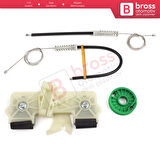 Ford Fiesta MK5 JH JD BE256 2001-2008 4/5 Kapı 2S61A23200 İçin Ön Sağ Kapı Cam Kriko Tamir Seti