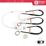 VW CC Passat CC 357 358 2008-2017 4-Kapı 3C8837461 İçin Ön Sol Kapı Cam Kriko Tamir Seti