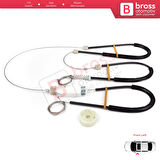 VW CC Passat CC 357 358 2008-2017 4-Kapı 3C8837461 İçin Ön Sol Kapı Cam Kriko Tamir Seti