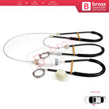 VW CC Passat CC 357 358 2008-2017 4-Kapı 3C8837461 İçin Ön Sol Kapı Cam Kriko Tamir Seti