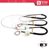 VW CC Passat CC 357 358 2008-2017 4-Kapı 3C8837461 İçin Ön Sol Kapı Cam Kriko Tamir Seti