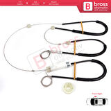 VW CC Passat CC 357 358 2008-2017 4-Kapı  3C8837462 İçin Ön Sağ Kapı Cam Kriko Tamir Seti