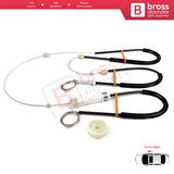 VW CC Passat CC 357 358 2008-2017 4-Kapı  3C8837462 İçin Ön Sağ Kapı Cam Kriko Tamir Seti