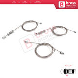 VW Golf MK8 CD1 DA1 CG5 DB5 2019-2024 5-Door 5H0837401E İçin Ön Sol Kapı Cam Kriko Tamir Seti