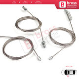 VW Golf MK8 CD1 DA1 CG5 DB5 2019-2024 5-Door 5H0837401E İçin Ön Sol Kapı Cam Kriko Tamir Seti