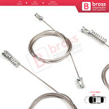 VW Golf MK8 CD1 DA1 CG5 DB5 2019-2024 5-Door 5H0837402E İçin Ön Sağ Kapı Cam Kriko Tamir Seti