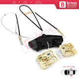 Audi A8 S8 A8L Quattro MK3 D4 4H 2010-2017 4H0839461 4H0839462 İçin Arka Kapı Cam Kriko Tamir Seti