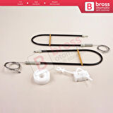 Iveco EuroBus 2003-2012 İçin Sol Kapı Cam Kriko Tamir Seti