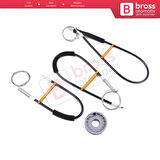 Mitsubishi Colt CZC Cabriolet RG 2006-2009 98031403 İçin Sol Kapı Cam Kriko Tamir Seti