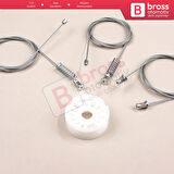 Smart Fortwo 451 MK2 2006-2014 Coupe 4517200146 İçin Sol Kapı Cam Kriko Tamir Seti