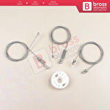 Smart Fortwo 451 MK2 2006-2014 Coupe 4517200446 İçin Sağ Kapı Cam Kriko Tamir Seti