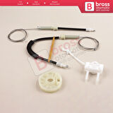 Alfa Romeo 156 932 1996-2007 4/5 Kapı 60672278 İçin Ön Sol Kapı Cam Kriko Tamir Seti