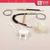 Alfa Romeo 156 932 1996-2007 4/5 Kapı 60672278 İçin Ön Sol Kapı Cam Kriko Tamir Seti