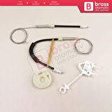 Alfa Romeo 156 932 1996-2007 4/5 Kapı 60672277 İçin Ön Sağ Kapı Cam Kriko Tamir Seti