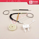 Alfa Romeo 156 932 1996-2007 4/5 Kapı 60672277 İçin Ön Sağ Kapı Cam Kriko Tamir Seti