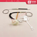 Alfa Romeo 156 932 1996-2007 4/5 Kapı 60672277 İçin Ön Sağ Kapı Cam Kriko Tamir Seti