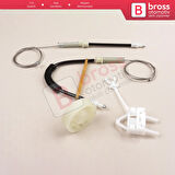 Alfa Romeo 156 932 1996-2007 4/5 Kapı 60672277 İçin Ön Sağ Kapı Cam Kriko Tamir Seti