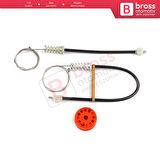 Honda S2000 AP1 AP2 1999-2009 72250-S2A-A03 İçin Sol Kapı Cam Kriko Tamir Seti