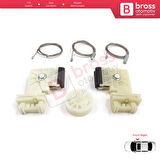 Hyundai Elantra MD Sonata YF 2010-2016 4-Kapı Sedan 82481-3Y010 için Ön Sağ Cam Kriko Tamir Seti