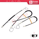 Ford F-Max Truck H625 2018-On 910649101 için Sol Kapı Cam Kriko Tamir Seti