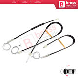 Ford F-Max Truck H625 2018-On 910649101 için Sol Kapı Cam Kriko Tamir Seti