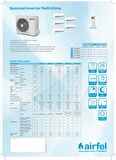 Airfel 2LMX50A 9+18 İç Dış 18000 Btu/h A Enerji Sınıfı R32 İnverter Multi Split Duvar Tipi Klima