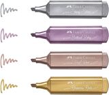 Faber-Castell Fosforlu Kalem 46 Metalik Renkler 4'lü Karton