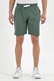 Erkek Golf Nakışlı 2 İplik Şort Yeşil