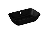 VitrA Geo 7425B083-0012 Dikdörtgen Çanak Lavabo, 60 cm, Mat Siyah